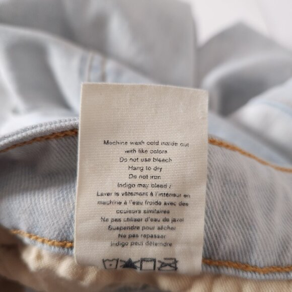 Rag & Bone Womens Low Rise Slim Boyfriend Jeans 26 Light Wash Distressed Raw Hem - Picture 15 of 16